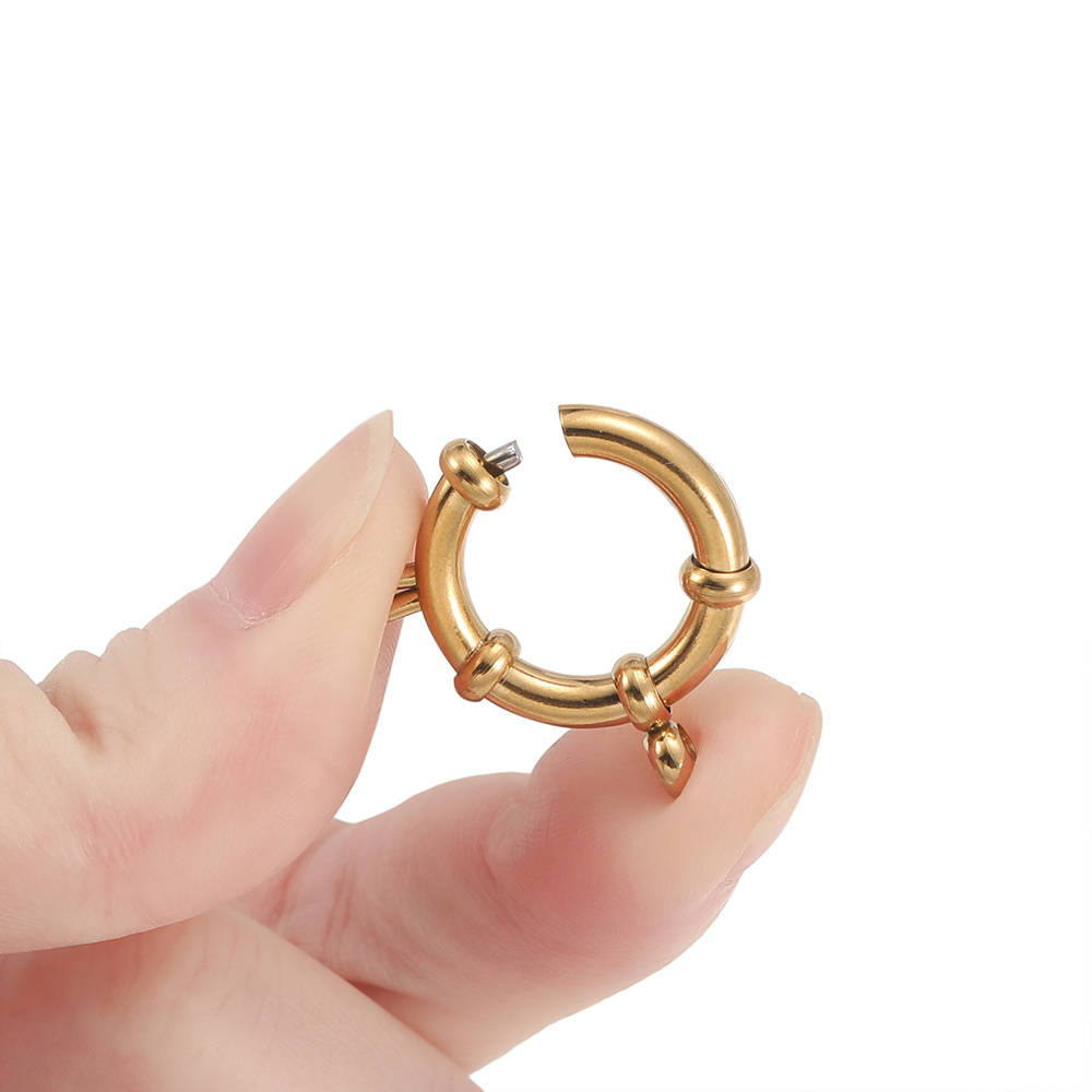 2pcs Stainless Steel Round Spr - Jewelry Making Metals recension och pris