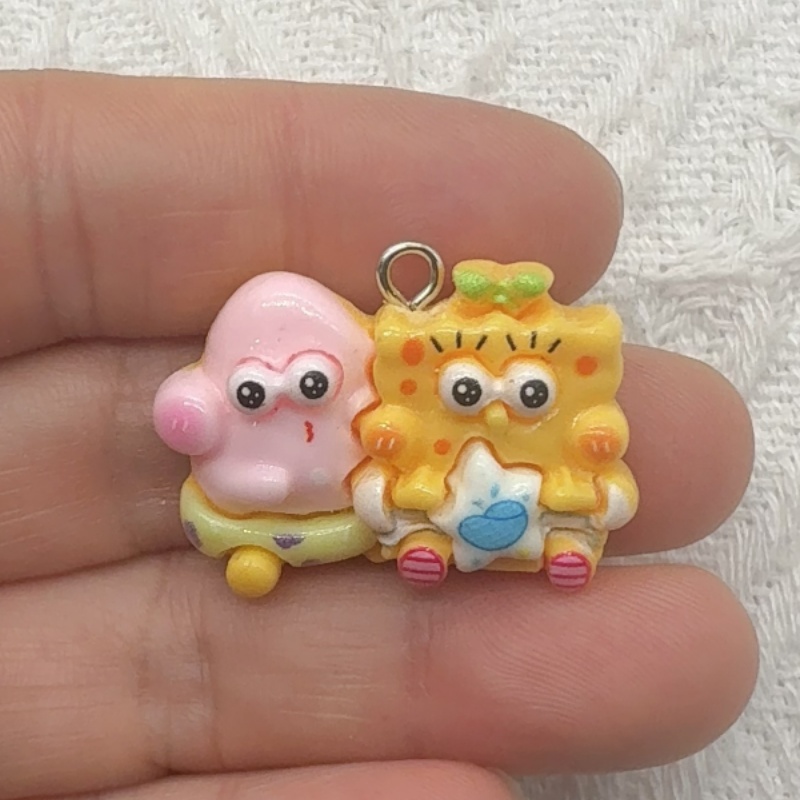 10pcs cartoon resin pendant, D - Jewelry Making Resin recension och pris