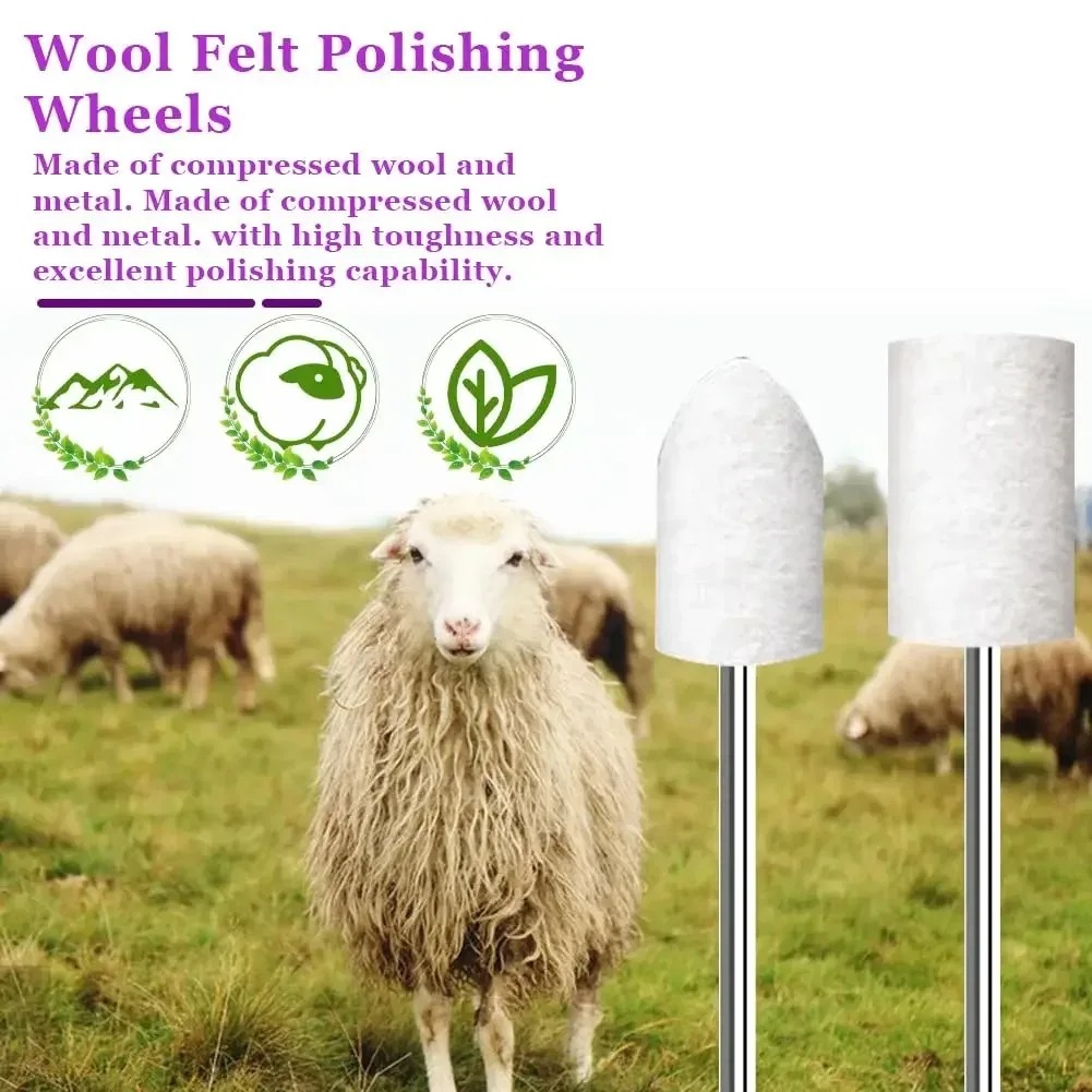 80PCS Wool Felt Buffing Wheel  - Jewelry Making Workshops recension och pris