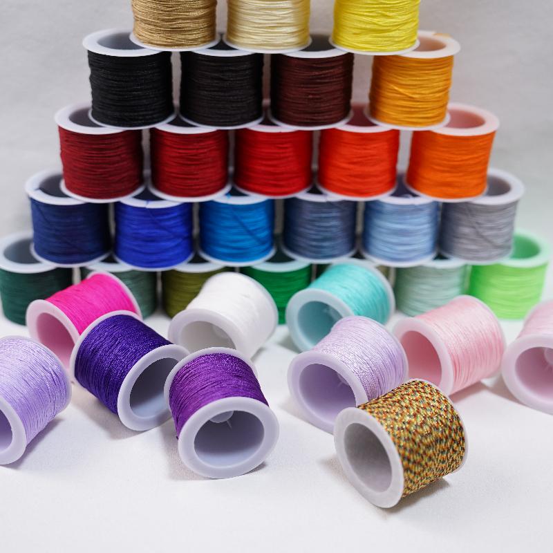 New 50M 0.8mm Crafts Nylon Cor - Knotting Cord Silk recension och pris