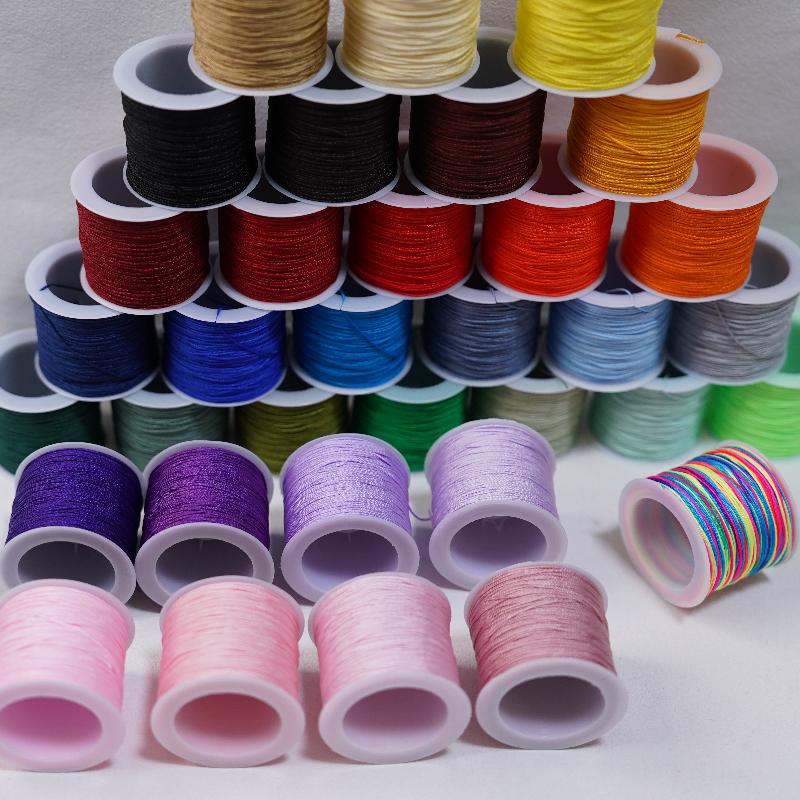 New 50M 0.8mm Crafts Nylon Cor - Knotting Cord Silk recension och pris