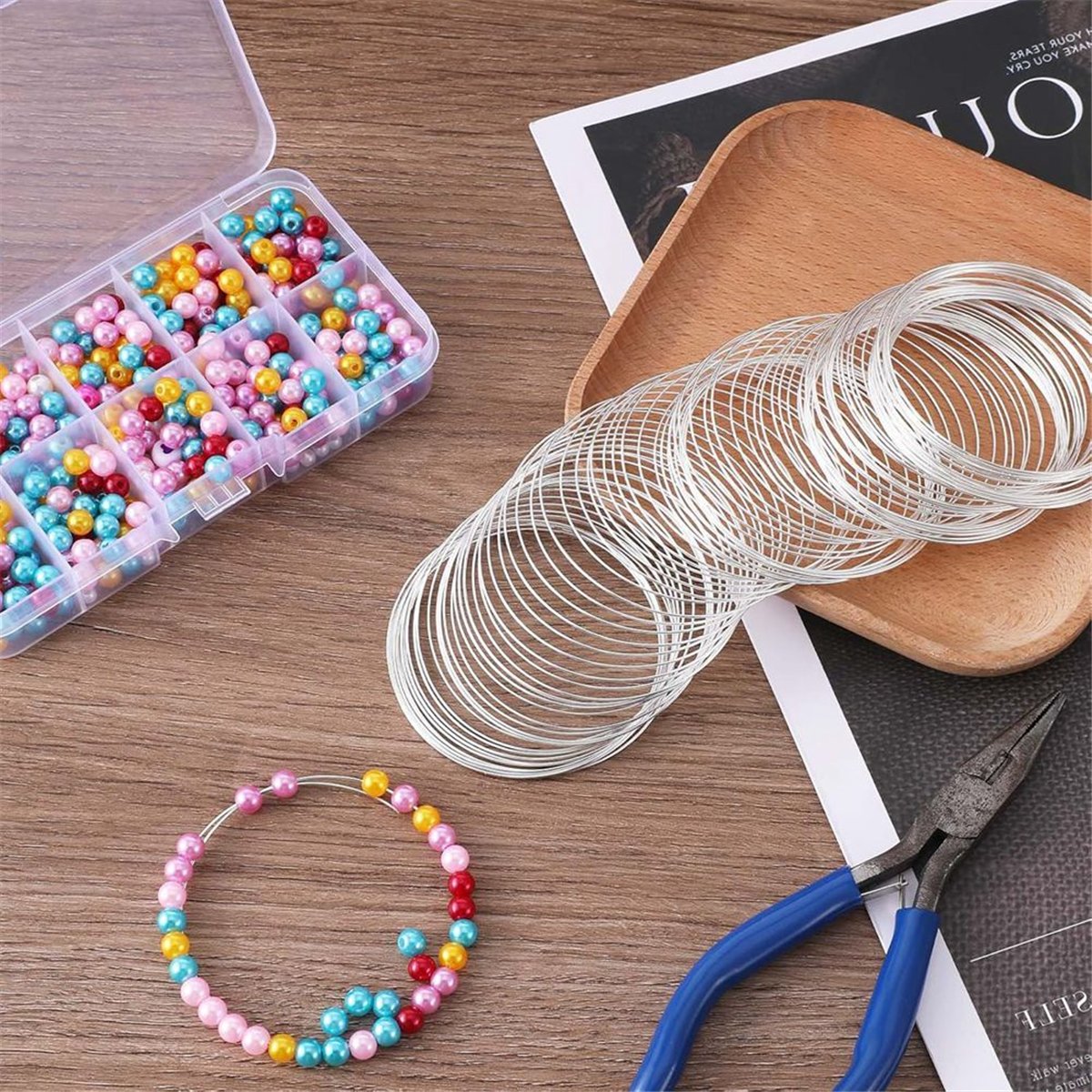 A008 100 Loop Jewelry Wire, Me - Memory Wire Bracelet recension och pris