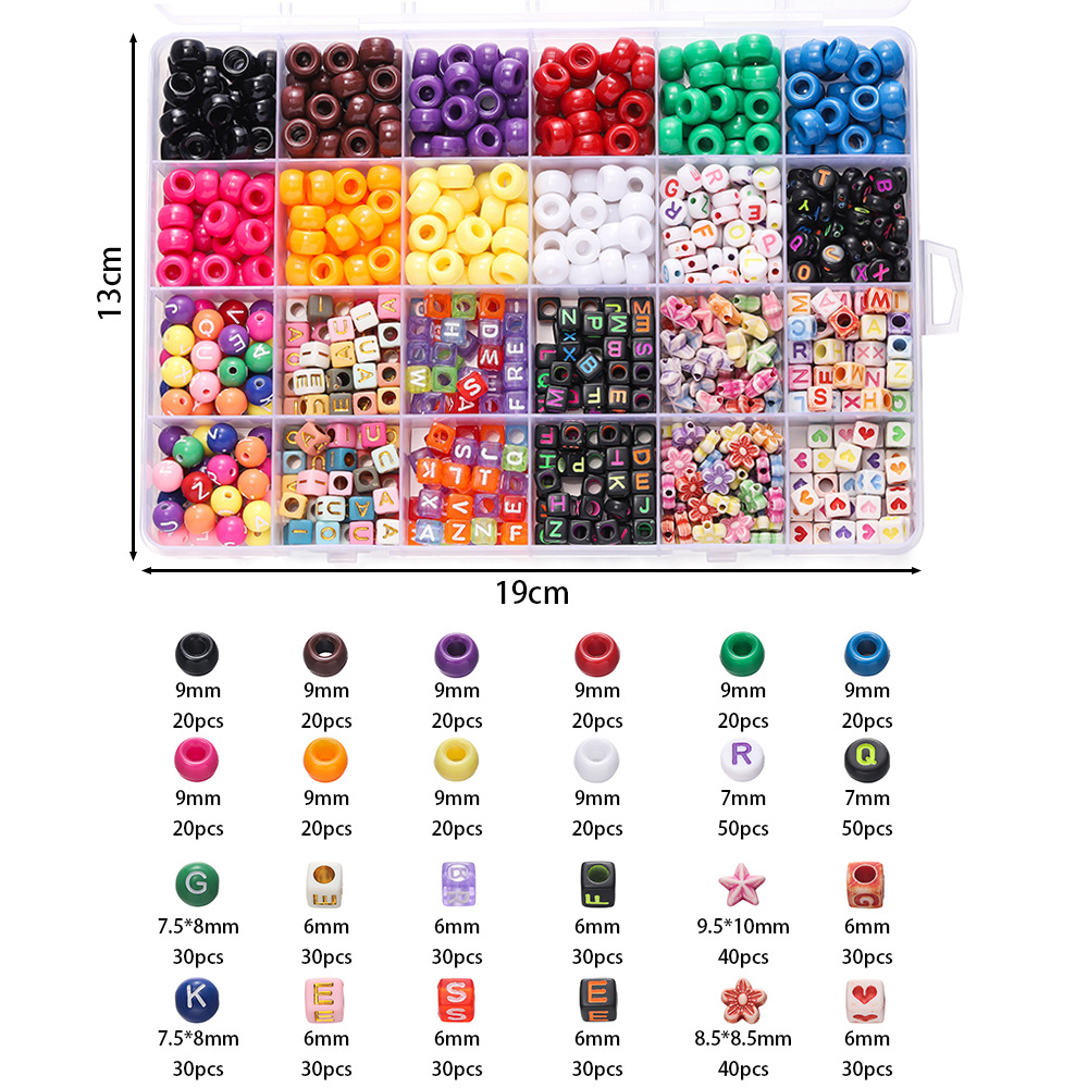 1 Box Colorful Acrylic Pony Be - Jewelry Making Kits recension och pris