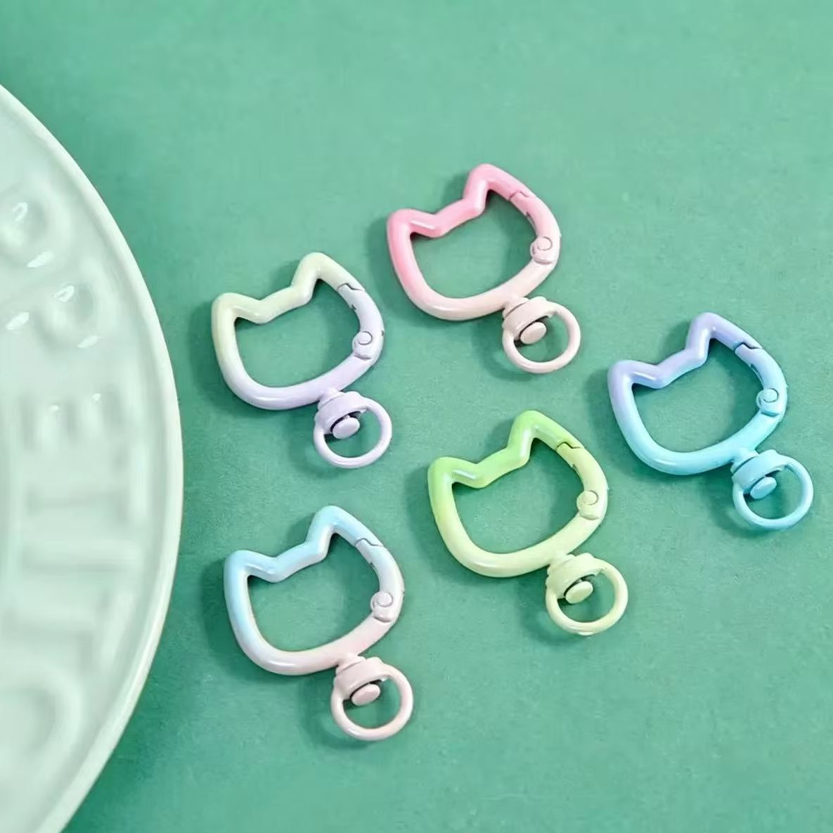 5-10PCS Gradient Cute Cat Clas - Jewelry Making Metals recension och pris